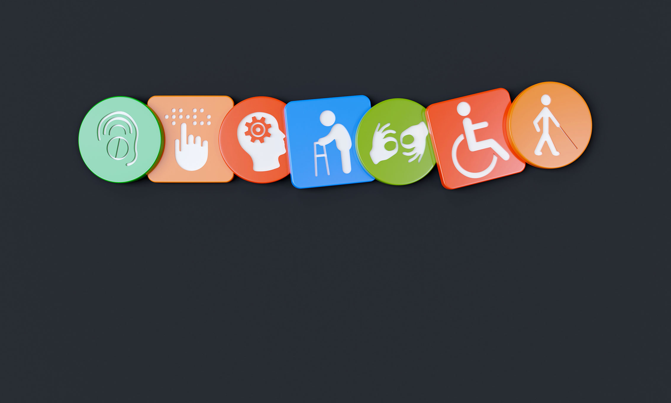Inclusive community support — accessibility and disability icons