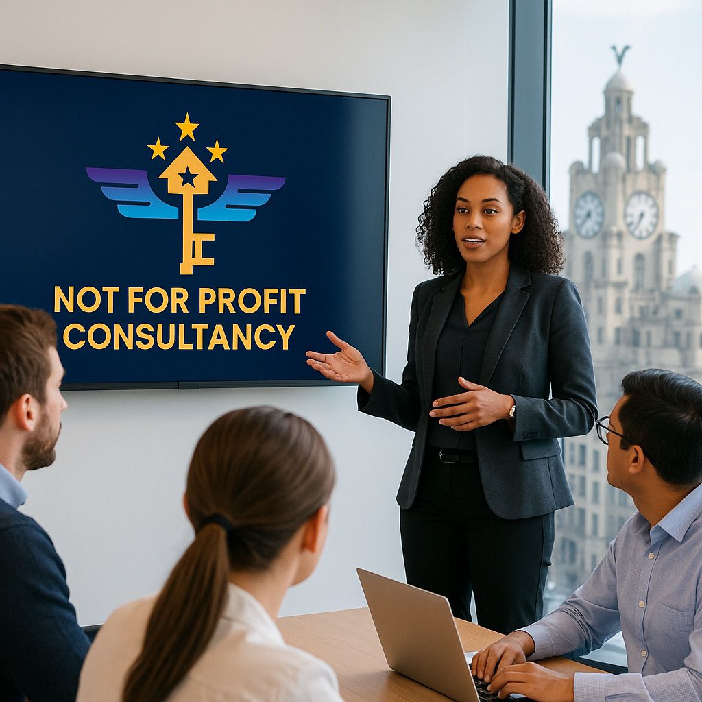 NFPC presenting to a business team in Liverpool